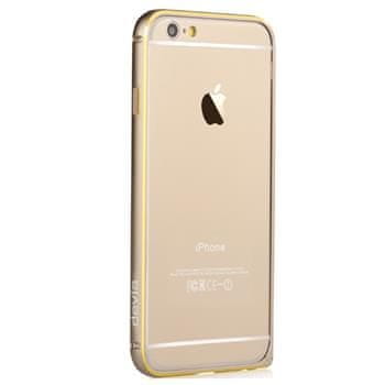 Devia Hliníkový ochranný kryt, Apple iPhone 6 PLUS, oblý, zlatý