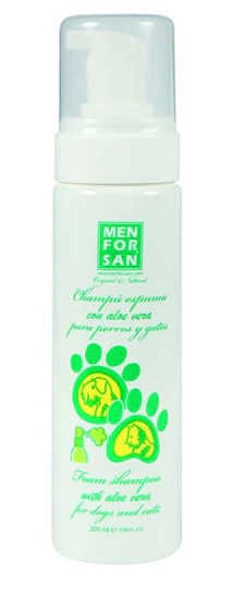 Menforsan Penový šampón s Aloe Vera pre psov i mačky 200ml