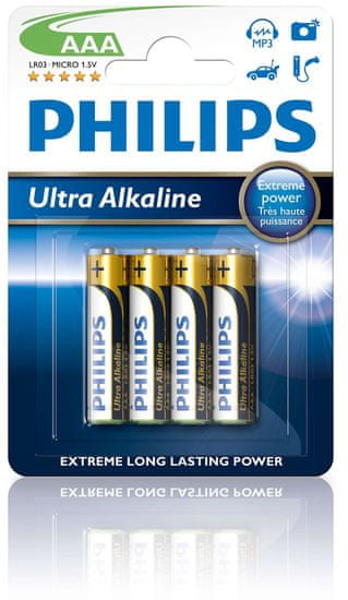 Philips AAA 4ks Ultra Alkaline (LR03E4B/10)