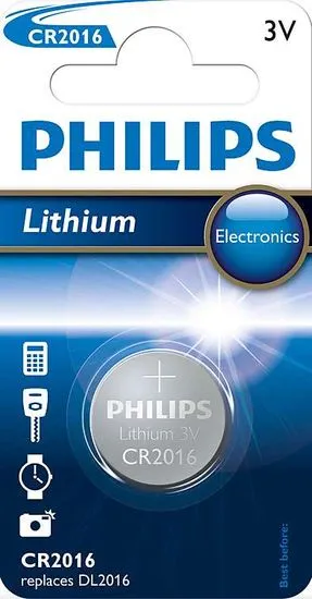 Philips CR2016 1ks Lithium (CR2016/01B)