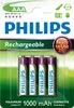 Philips AAA 4ks 1000mAh Rechargeables (R03B4RTU10/10)
