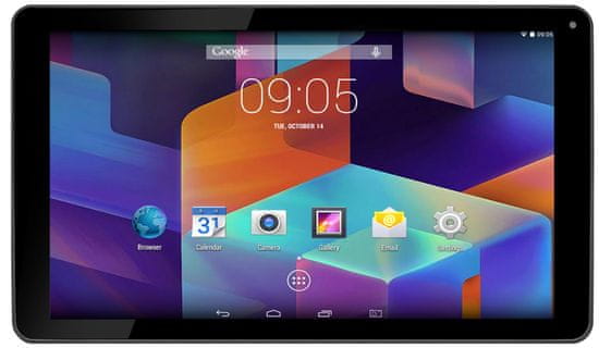 HANNSPREE HannsPad 10.1" HD, Android 4.4, Quad-Core, 8GB, čierny