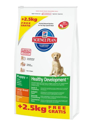 Hill's Canine Puppy Large Breed 11 + 2,5 kg Zadarmo
