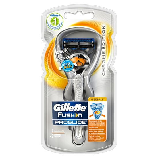 Gillette ProGlide Flexball Silver strojček + 2ks