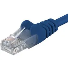 PremiumCord Patch kábel UTP CAT6, 1m, modrá