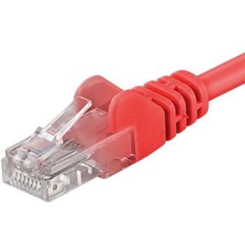 PremiumCord Patch kábel UTP CAT6, 7 m, červený