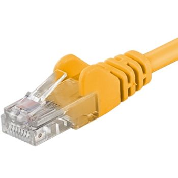 PremiumCord Patch kábel UTP CAT6, 7 m, žltý
