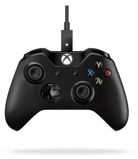 Microsoft Xbox One gamepad + kábel pre Windows