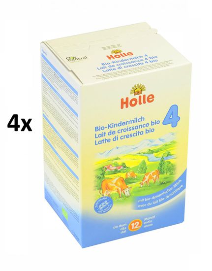 Holle Bio detská mliečna výživa 4 - 4 x 600g