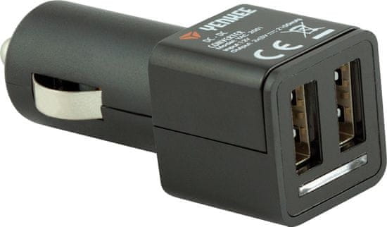 Yenkee Autonabíjačka s USB výstupom 2 x 2100mA (YAC 2001)