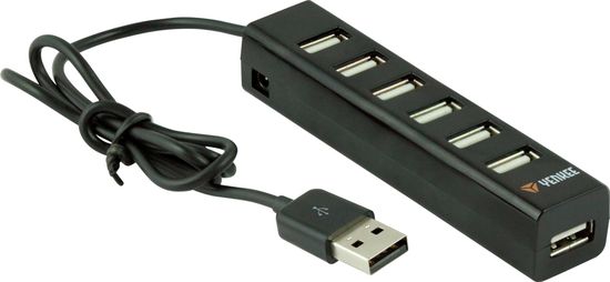 Yenkee Hub 7 x USB 2 (YHB 7001BK) čierny