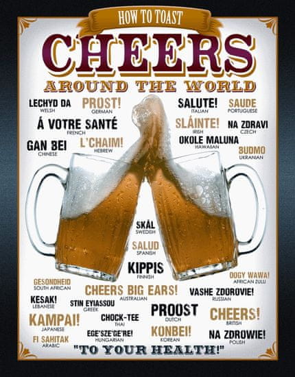 Postershop Plechová tabuľa Beer (Cheers)