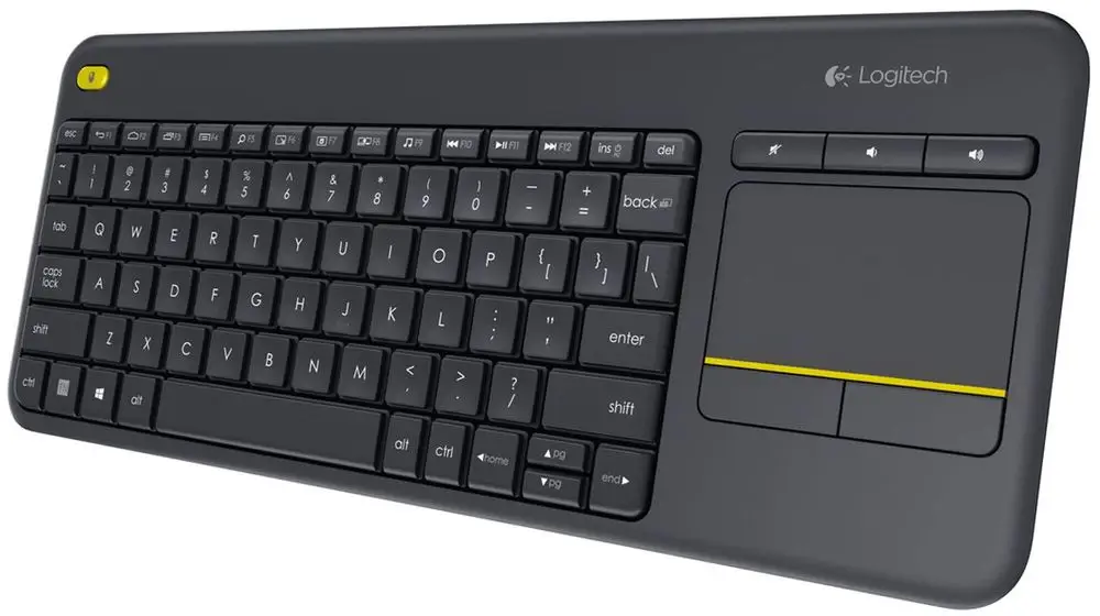 Logitech Wireless Touch Keyboard K400 Plus CZ čierna (920-007151) - použité