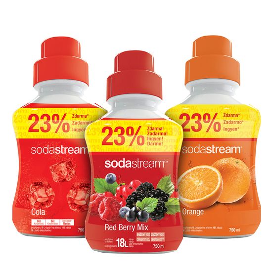 SodaStream Sada Orange/Rer Ber/Cola 750 ml