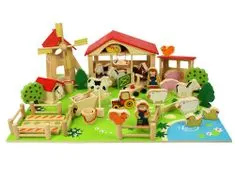 Bigjigs Toys Veľká drevená farma