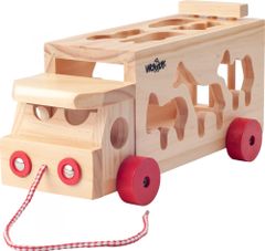 Woody Kamión s vkladacími tvarmi - zvieratká
