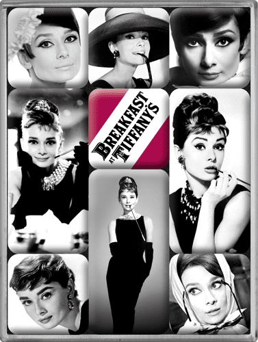 Postershop Sada magnetov Audrey Hepburn