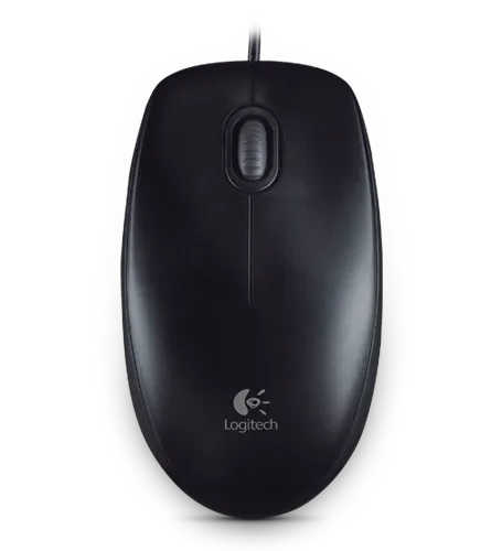 Logitech B100 Optical USB Mouse, čierna (910-003357)