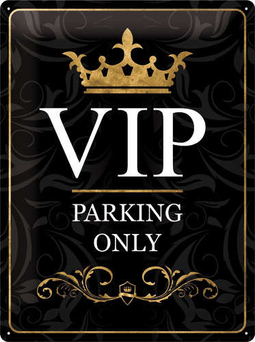 Postershop Plechová tabuľa 30x40 cm VIP Parking Only