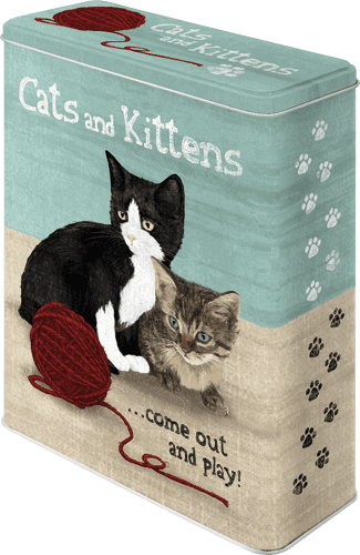 Postershop Retro dóza XL Cats and Kittens 8x19x26cm