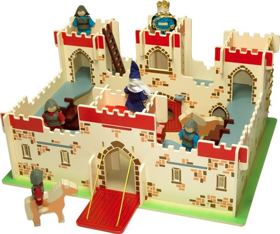 Bigjigs Toys Drevený hrad kráľa Artuša