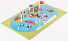 Montessori Svet - mapa s vlajkami na stojančeku