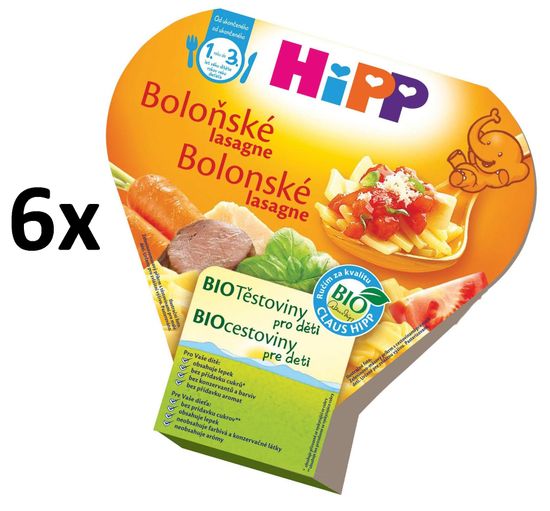 HiPP BIO Boloňské lasagne - 6x250g expirace 15.8.2018