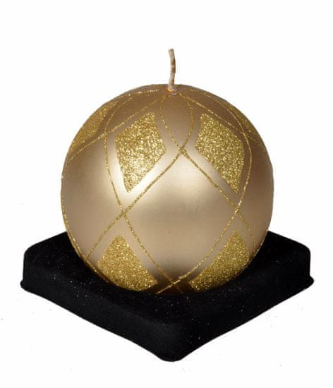 EverGreen Svíčka koule, průměr 10cm, zlatá