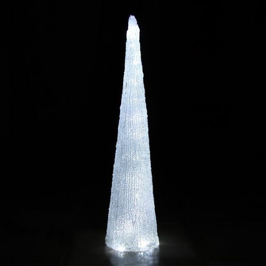 Metalac Pyramída 30 cm 16 LED, biela
