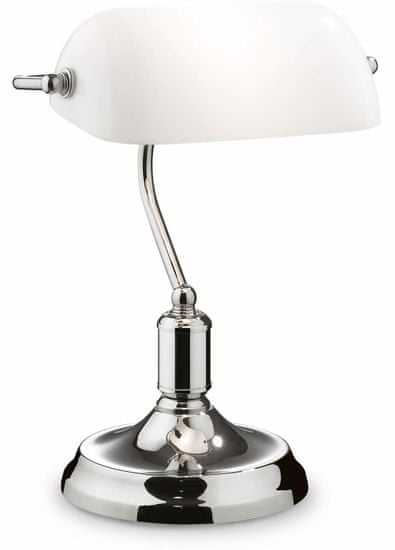 Ideal Lux Stolná lampa Lawyer Cromo 45047