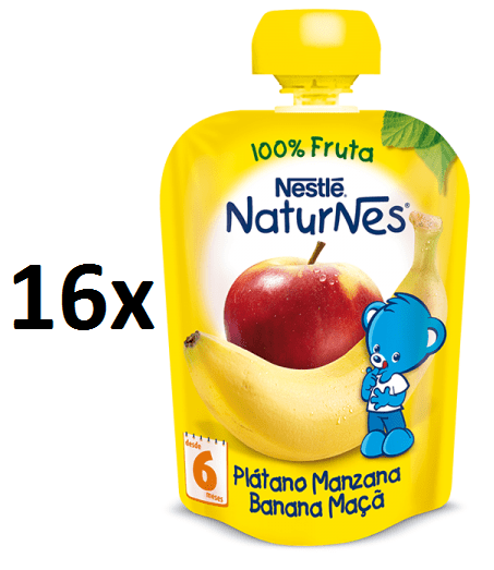 Nestlé kapsička Banán, Jablko 16x90g