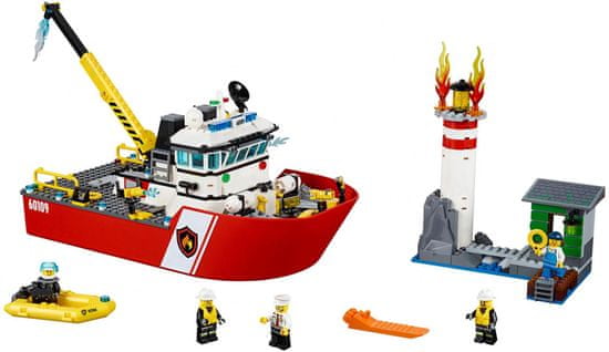LEGO City 60109 Hasičský čln