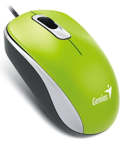 Genius DX-110, drôtová, 1000 dpi, USB, zelená (31010116112)