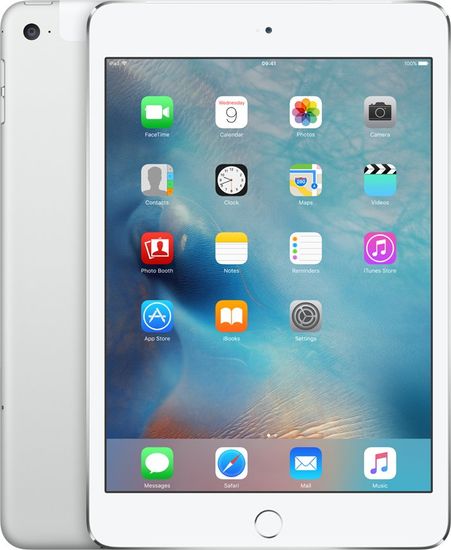 Apple iPad Mini 4 Cellular 128GB Silver (MK772FD/A)