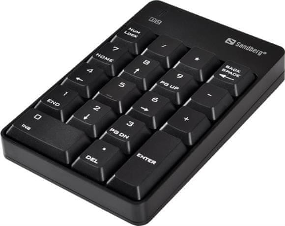 Sandberg bezdrôtová numerická klávesnica (630-05) - zánovné