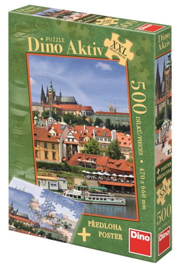 DINO Puzzle Pražský hrad XXL 500 dielikov + Plagát