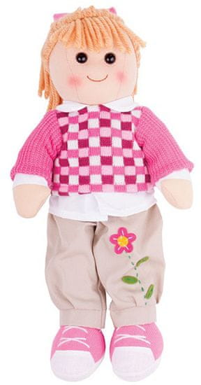 Bigjigs Toys Látková bábika Melanie 38 cm
