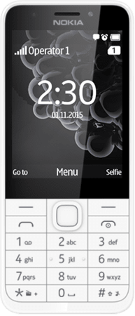 Nokia 230 Single SIM, bílá