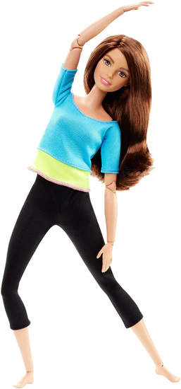 Mattel V pohybe fitness bruneta