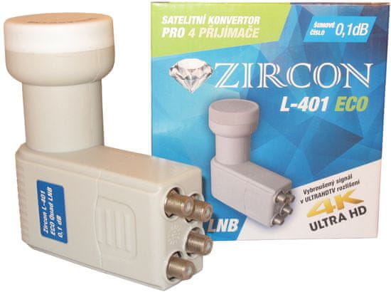 Zircon L401 QUAD ECO LNB - rozbalené