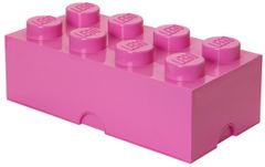 LEGO Storage box 25x50 cm, ružová