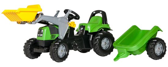Rolly Toys Šliapací traktor Rolly Deutz s prívesom a nakladačom