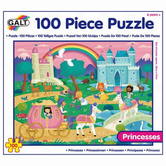 GALT 100 Puzzle v krabici - Princezné