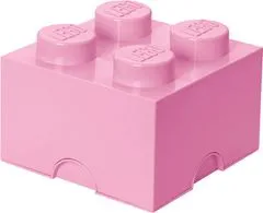 LEGO Úložný box 25x25x18 cm svetloružová
