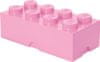 LEGO Storage box 25x50 cm, svetlo ružová