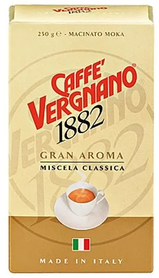 Vergnano Gran Aroma Bar, mletá 4 x 250g