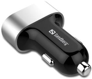 Sandberg Sandberg USB nabíjačka do auta, 3 USB, 12-24 V, 7 200 mA 440-79, čierna