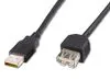 USB 2.0 A-A predlžovací kábel, M/F, 5 m