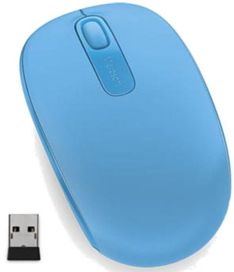 Microsoft Wireless Mobile Mouse 1850, Cyan Blue (U7Z-00058)