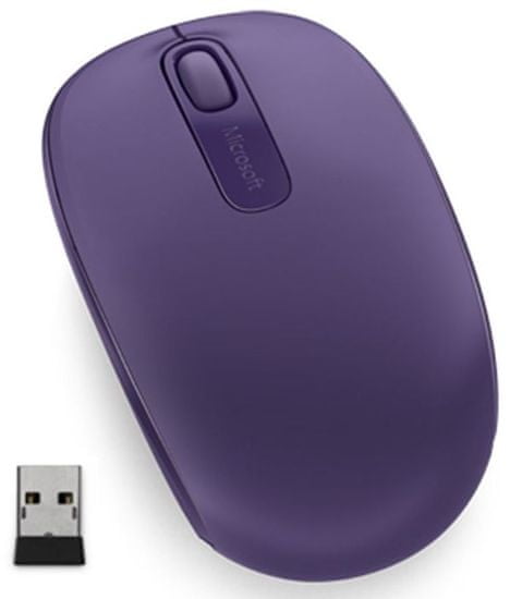 Microsoft Wireless Mobile Mouse 1850, Purple (U7Z-00044)